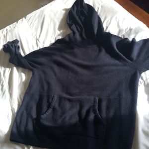 Black hooded sweater